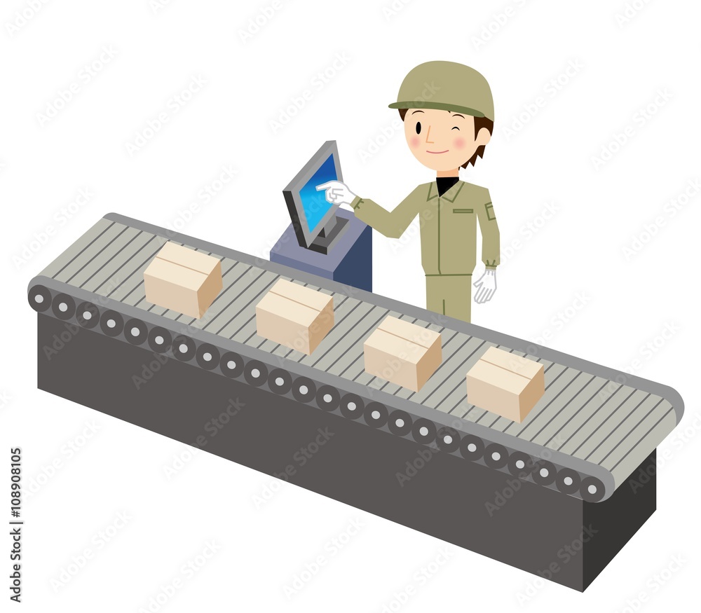 工場で働く作業員男性 Stock Vector Adobe Stock 工場で働く作業員男性 Stock Vector Adobe Stock