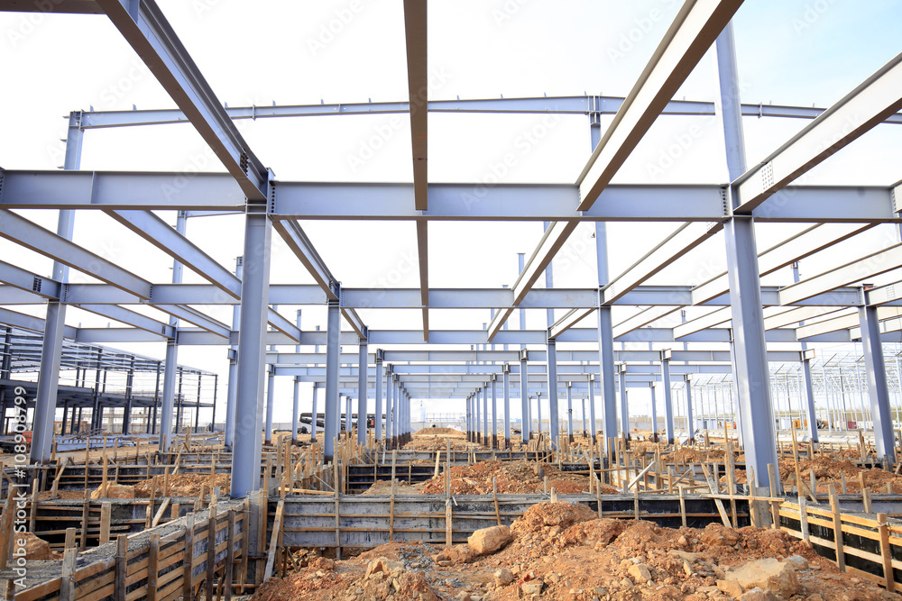 Steel frame structure Steel frame structure