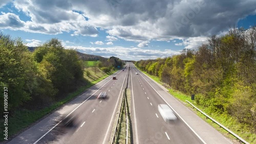 Fast Moving Vehicles on Rural Motorway