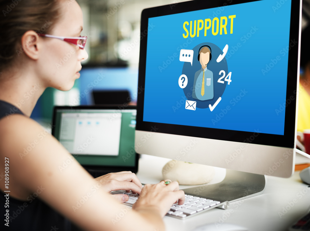 Support Helping Customer Service Advice Concept Support Helping Customer Service Advice Concept
