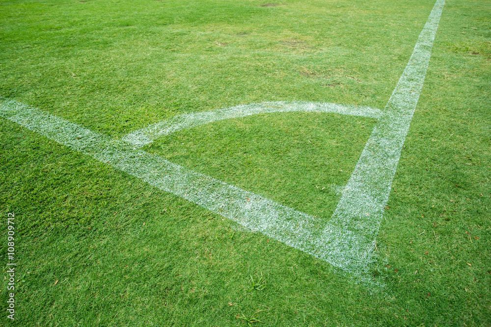 Obraz premium soccer field conner