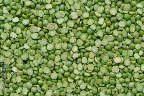 Green split peas background