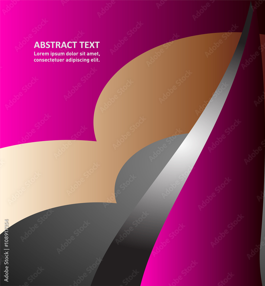 Obraz premium eps10 vector modern corporate business layout background design, wave lines and round elements 