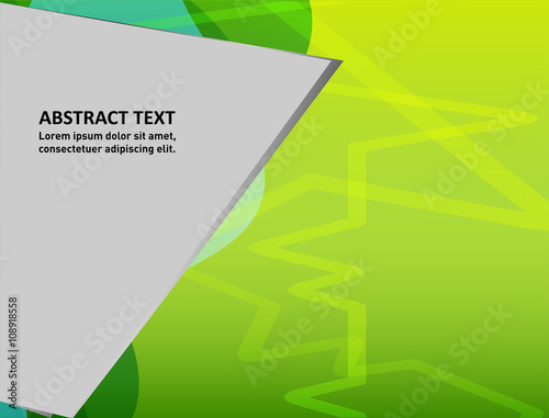 Template flyer background for business design in A4 size, Green turquoise circle curve element with black space, 
