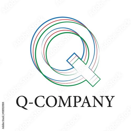 initias letter q  outline stroke