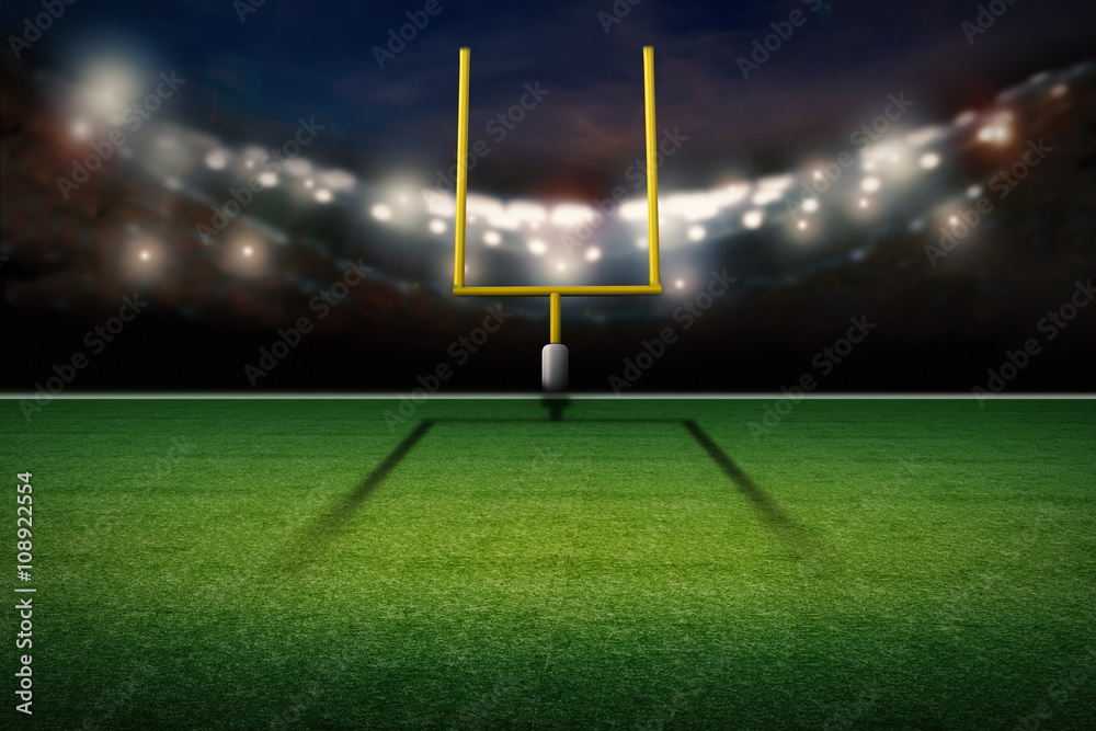american football field goal post Illustration Stock | Adobe Stock