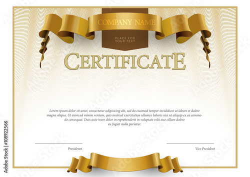 Modern Certificate and diplomas template. Vector