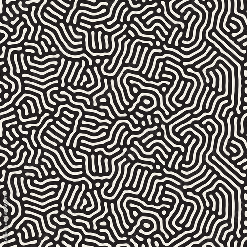 Vector Seamless Organic Lines Coral Pattern