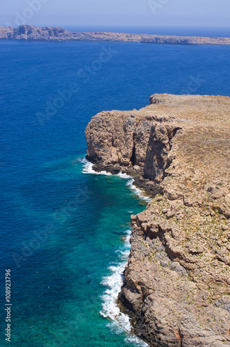Cliffs on the Crete island, Greece