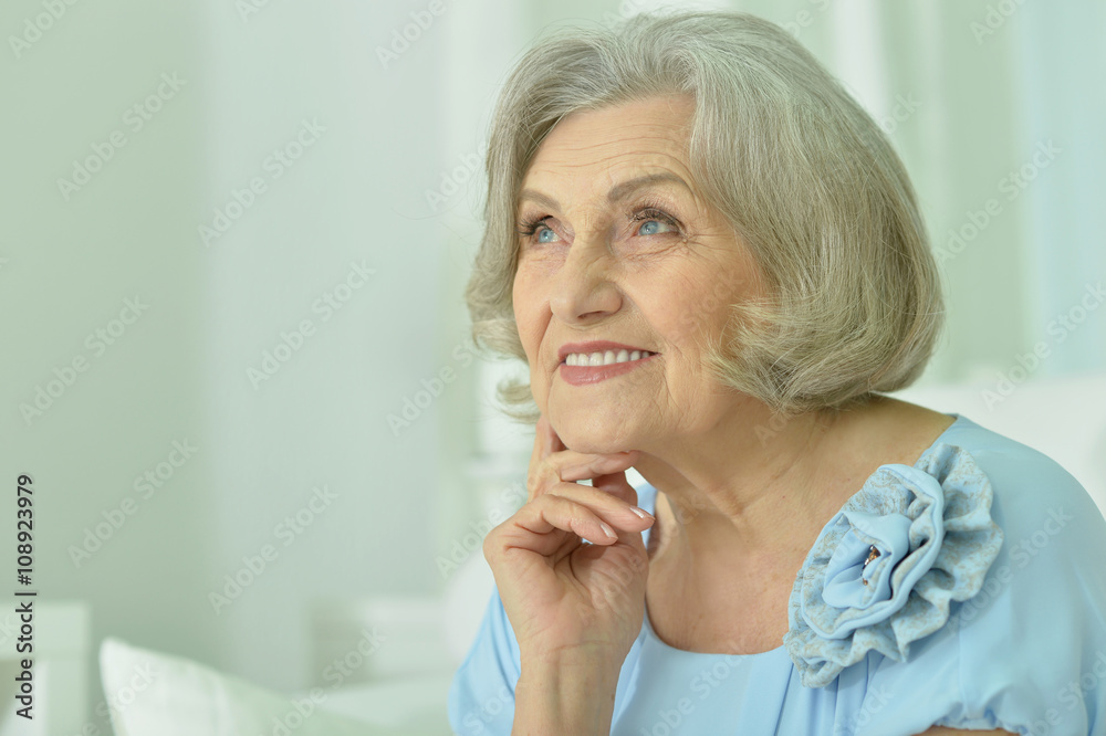 Portrait of beautiful old woman Portrait of beautiful old woman