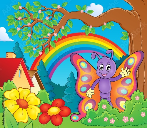 Cheerful butterfly theme image 3