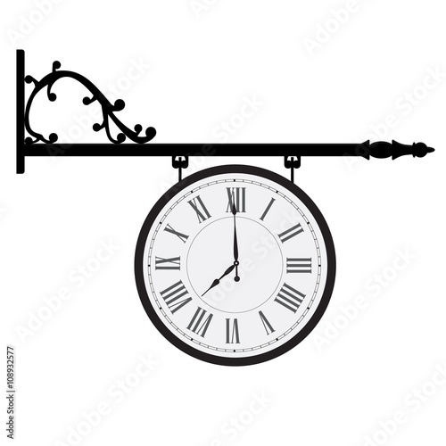 Vintage street clock