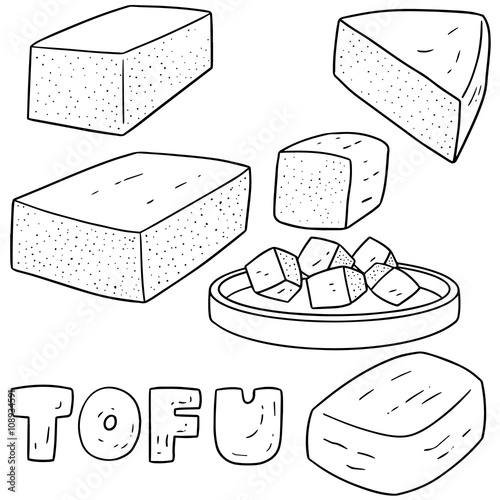 vector set of tofu