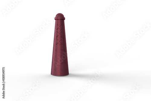 Canvas Print Traffic bollard (amsterdammertje) on Amsterdam sidewalk