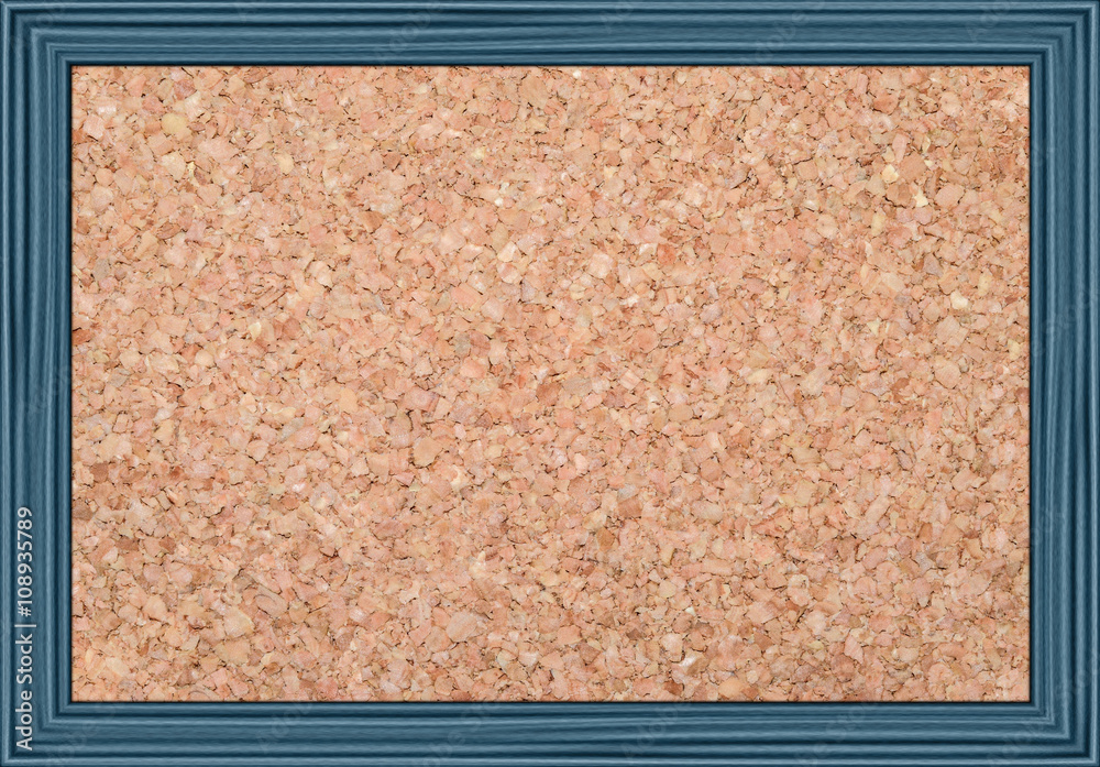Fototapeta premium cork bulletin board in a wooden frame, isolated