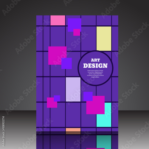 Abstract composition brochure background A4 eps10 vector illustr