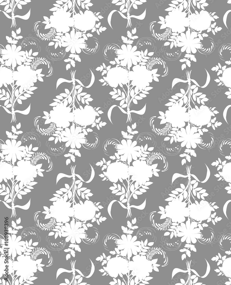 Vector seamless pattern. Background for for fabrics, textiles, paper, wallpaper. Vintage style. 