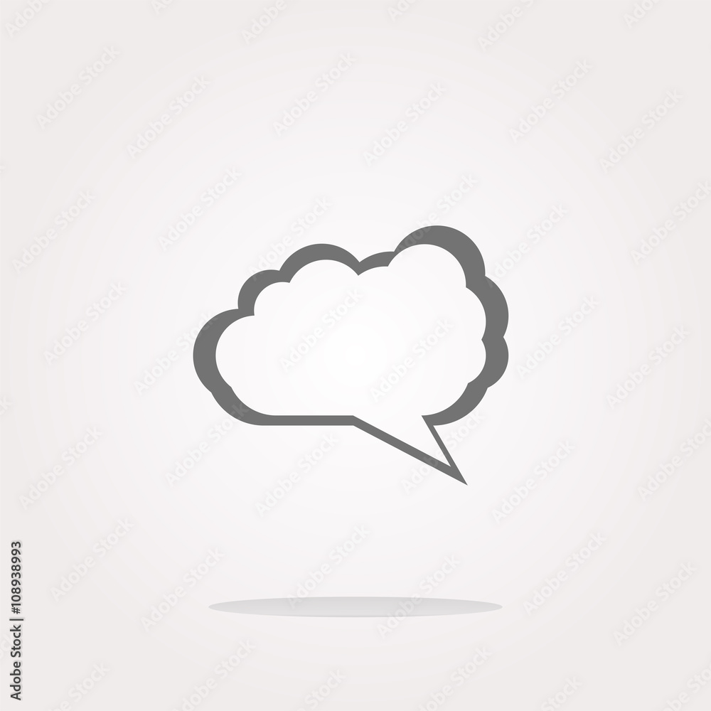 vector abstract cloud on web icon button isolated on white vector abstract cloud on web icon button isolated on white