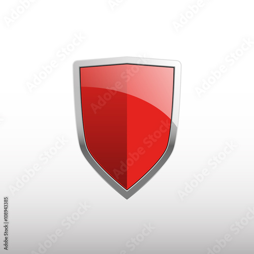 Red shield illustration