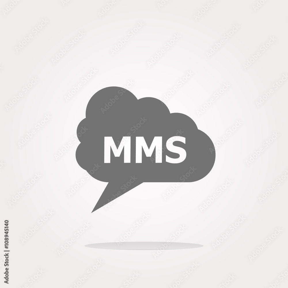vector mms glossy web icon isolated on white background vector mms glossy web icon isolated on white background