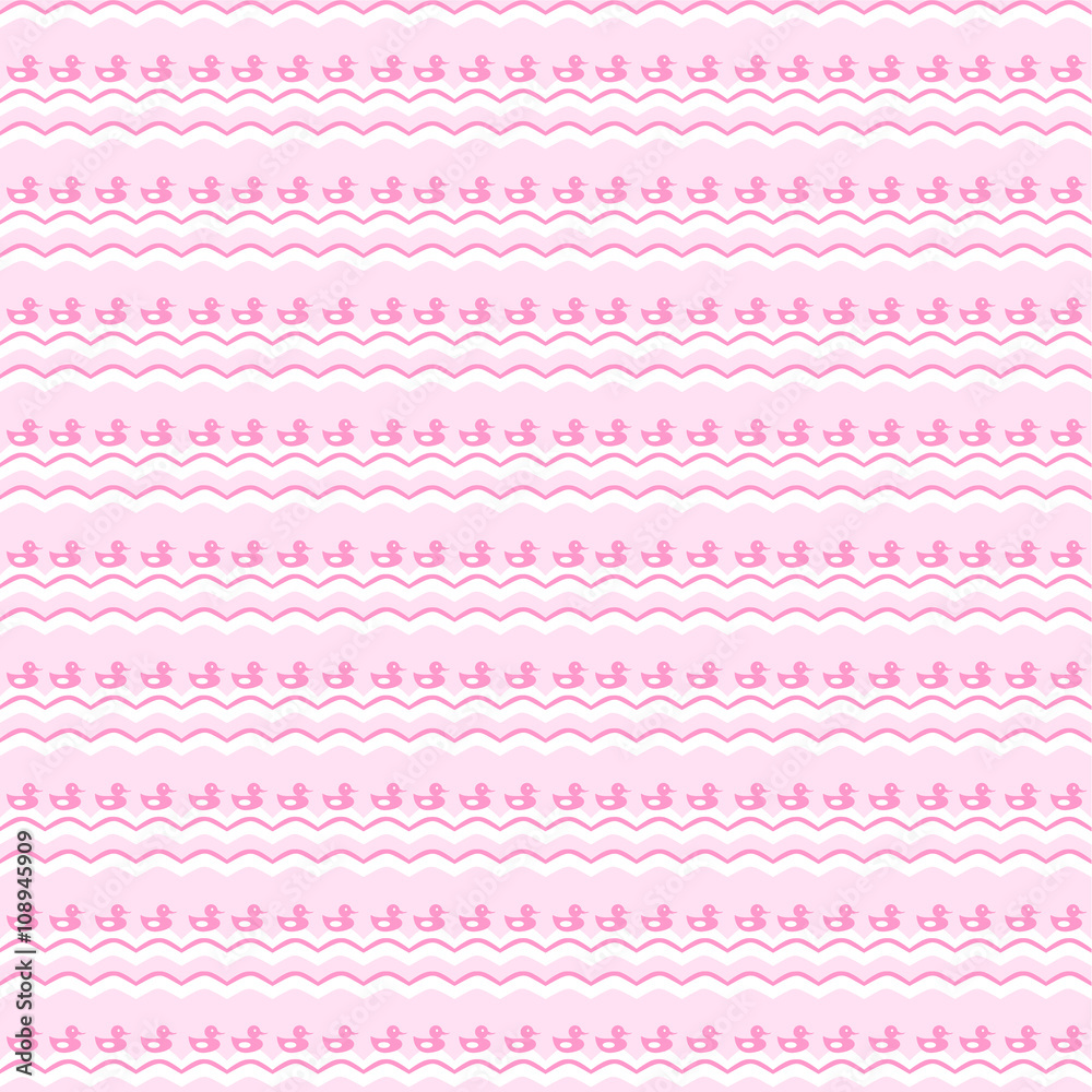 Cute pink seamless pattern. Endless texture