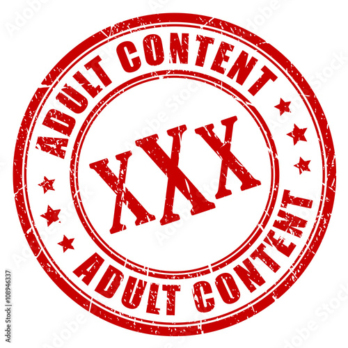 Adult content rubber stamp
