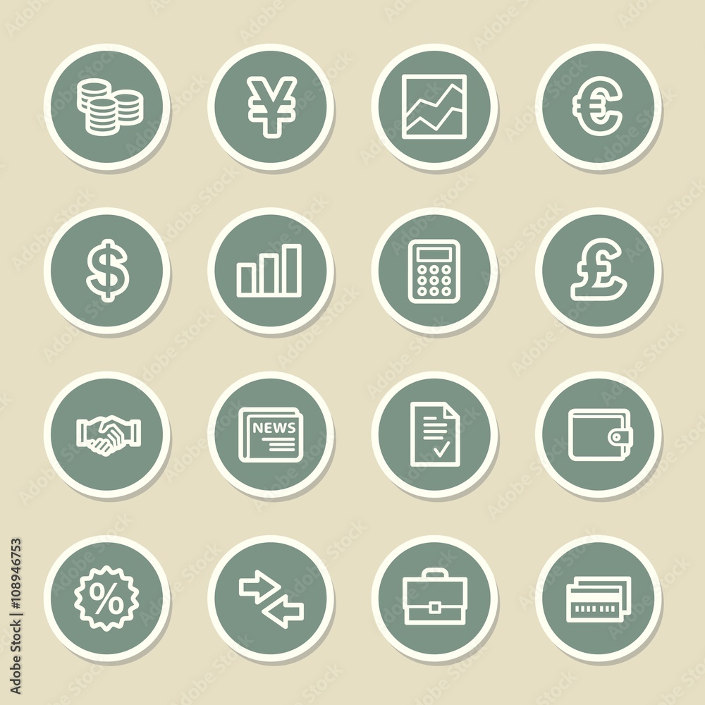 Finance web icons set Finance web icons set
