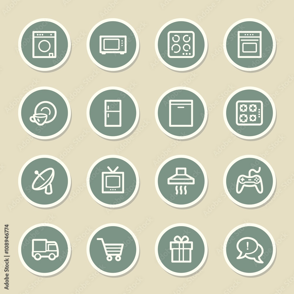 Home Appliance web icons set Home Appliance web icons set
