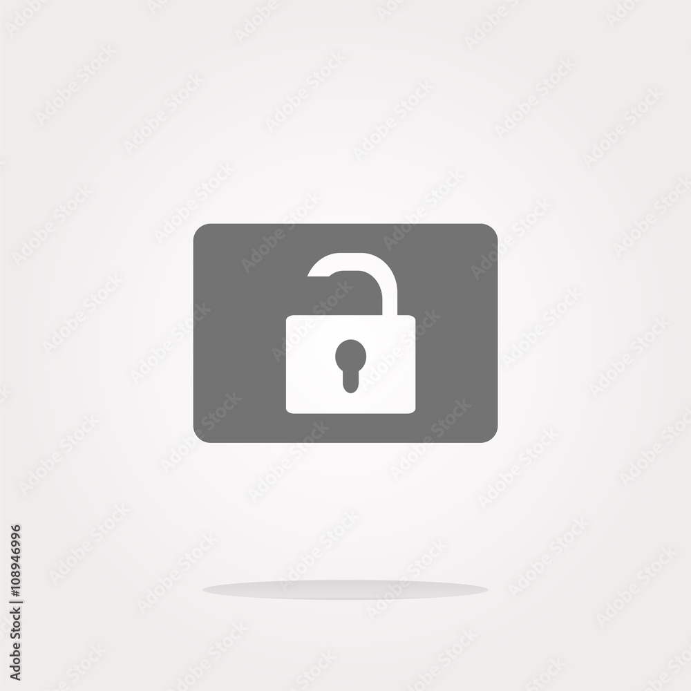 vector open padlock icon web sign isolated on white vector open padlock icon web sign isolated on white