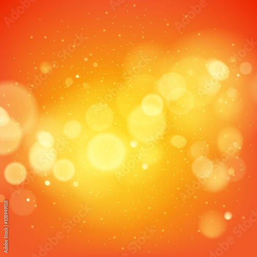 Abstract orange glow vector background.
