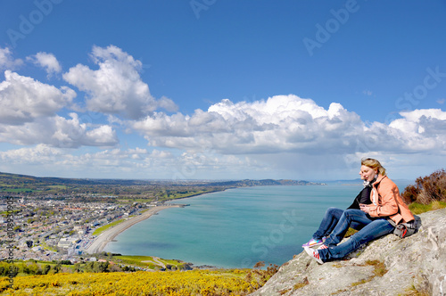 Photography Bray town as seen from Bray Head