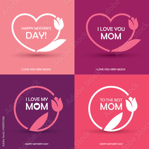 Four Mothers Day greeting cards