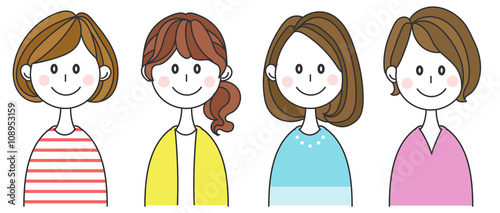 女性のイラスト(セット)