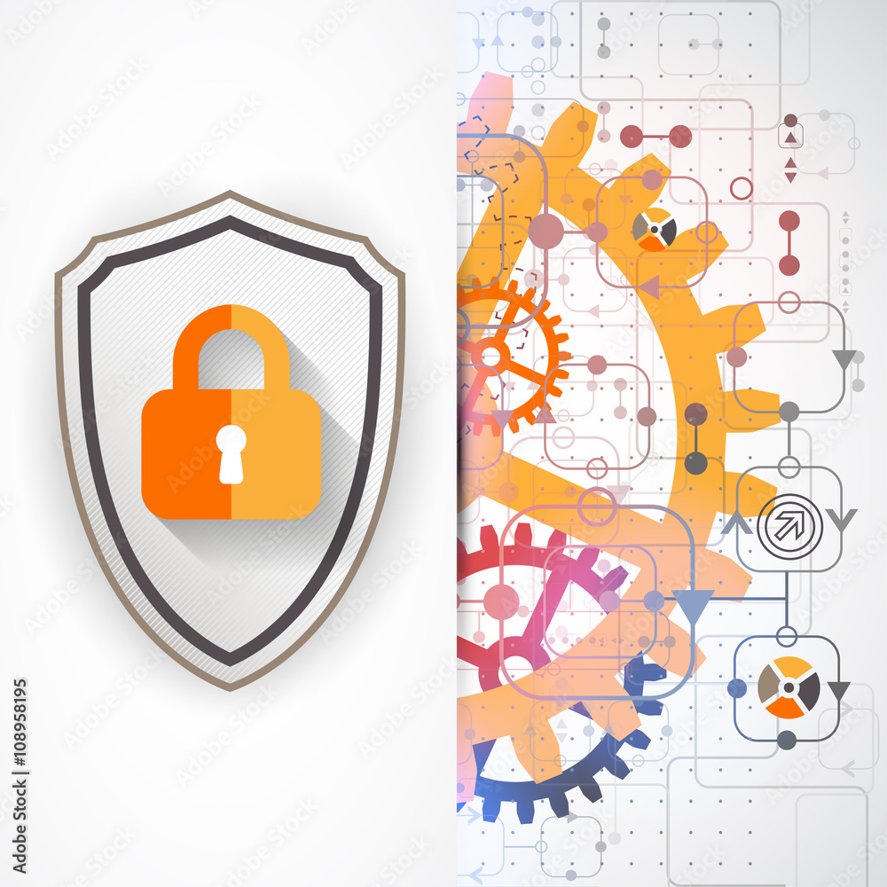 Protection background. Technology security, encode and decrypt. Stock ...