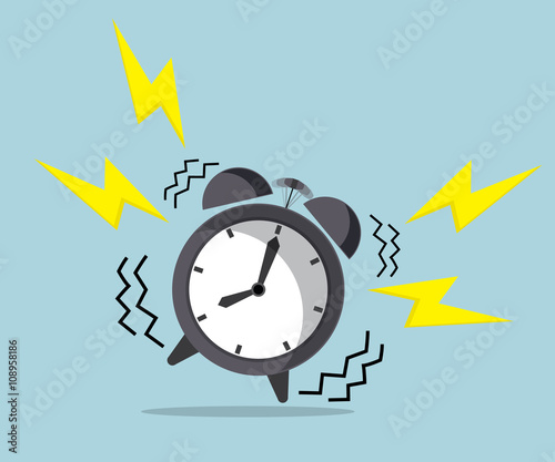 wake up time, ringing alarm clock