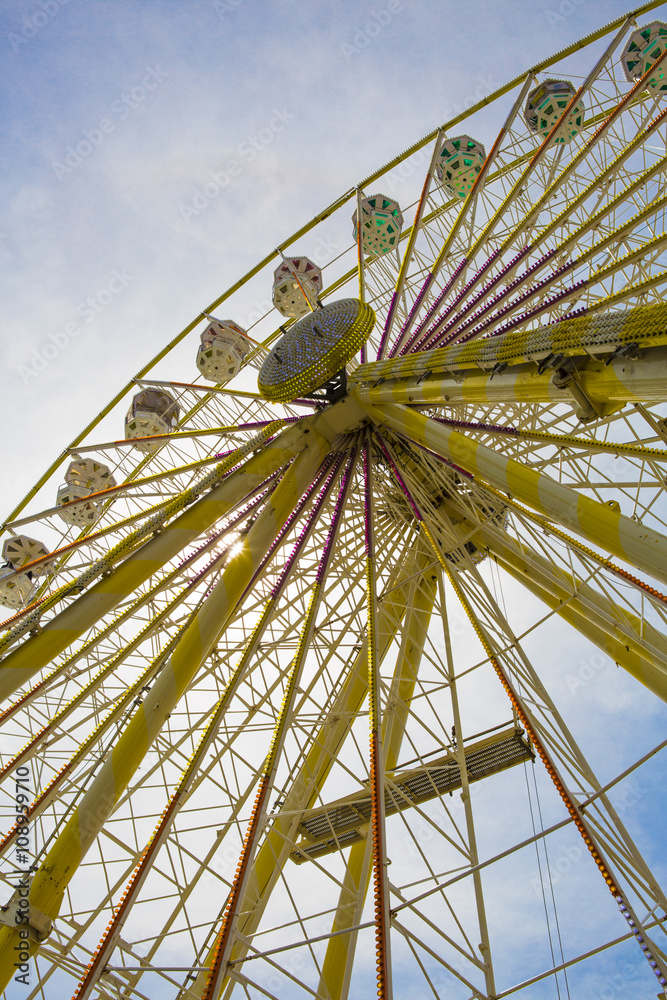 Naklejka premium Manèges en fête foraine