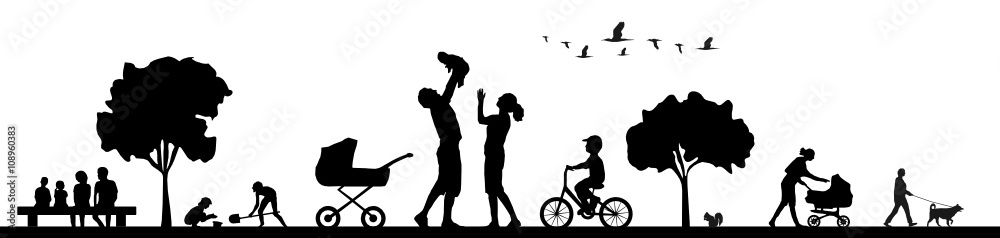 Familie mit Kindern Familie mit Kindern