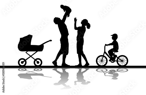 Familie mit Kindern