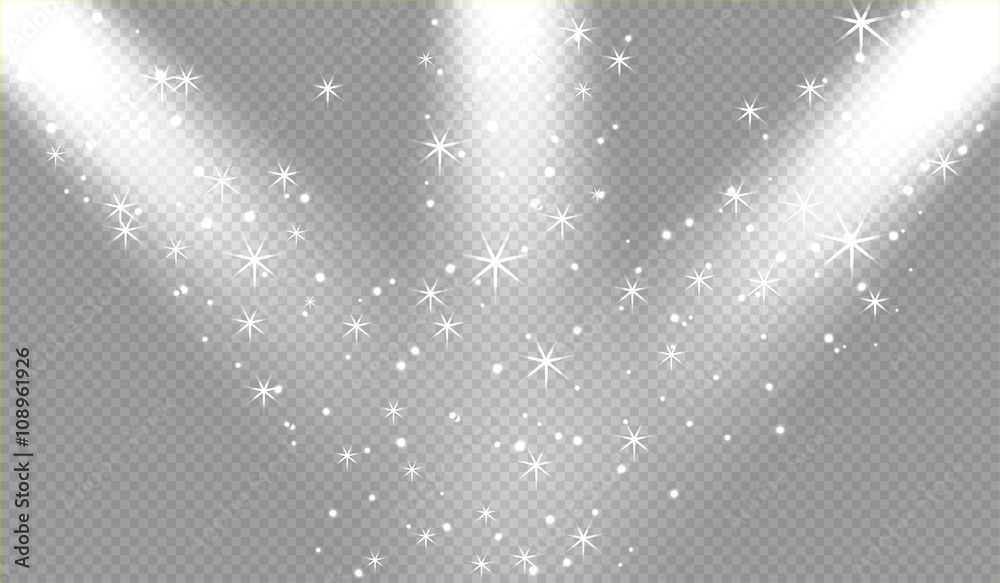 Spotlights scene light effects. Vector illustration Spotlights scene light effects. Vector illustration