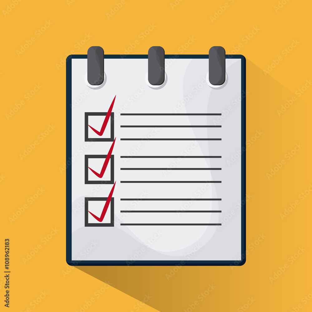 Checklist design, flat illustration , vector illustration Checklist design, flat illustration , vector illustration