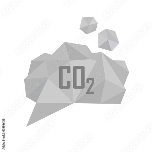 co2 cloud low poly