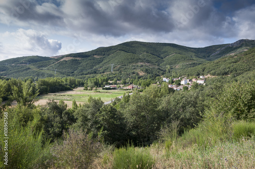 Views of Nocedo de Gordon, a small town in the municipality of La Pola de Gordon, in Leon Province, Spain © ihervas