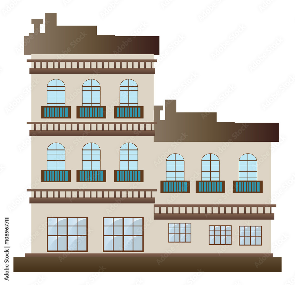 Fototapeta premium residential buildings - vector
