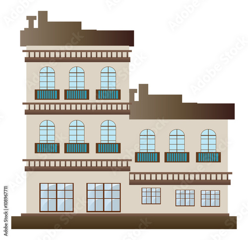 residential buildings - vector