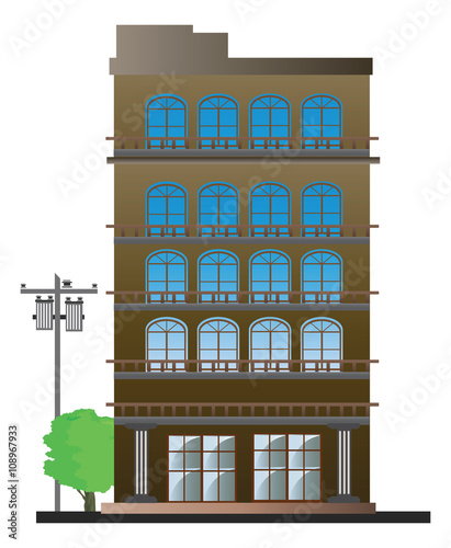 residential buildings - vector