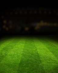 Football field stadium at night