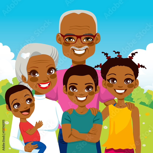 Cute African American Grand...