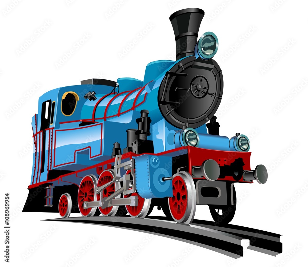 Vetor de Vector cartoon train Available EPS-10 vector format separated ...