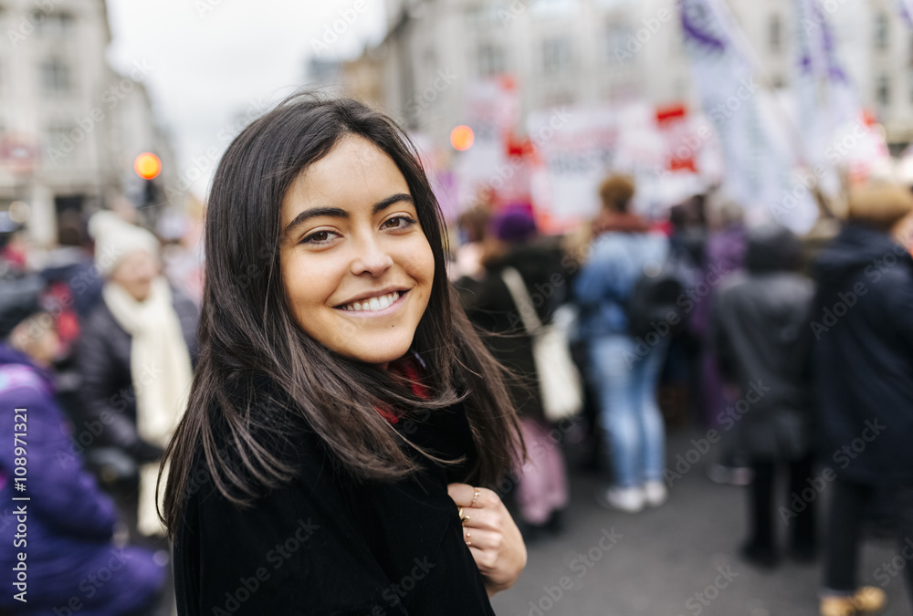 Portrait of a smiling young woman Portrait of a smiling young woman