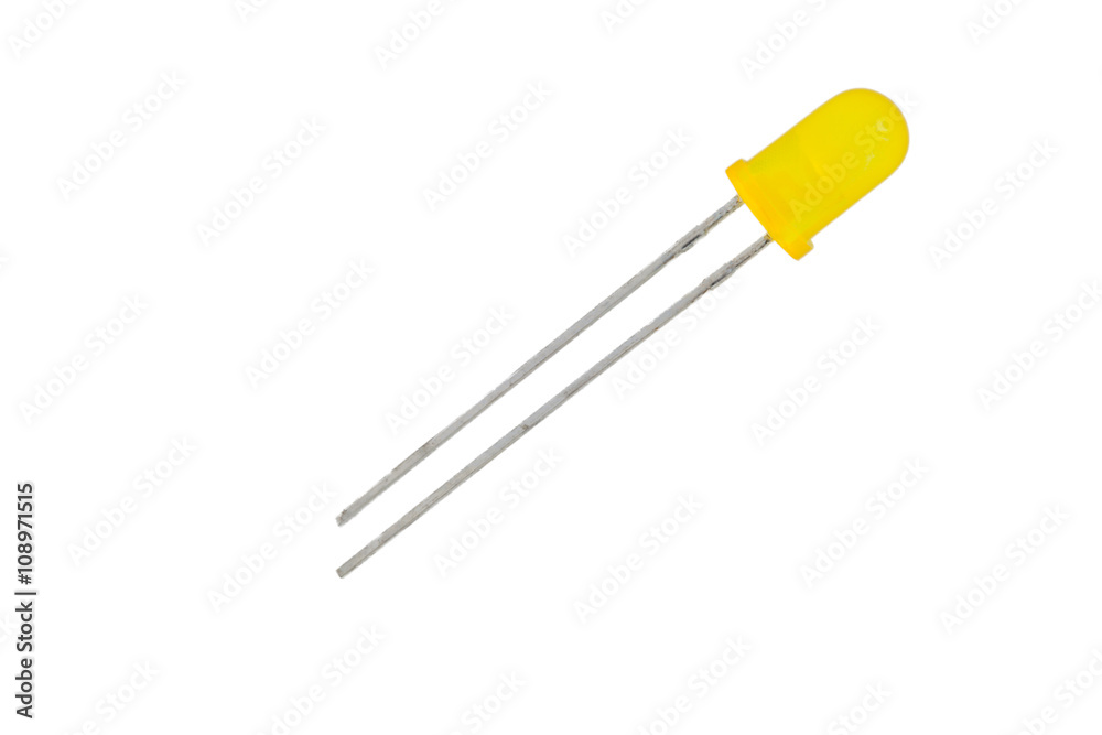 light-emitting diode on white background light-emitting diode on white background